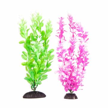 AQUATOP PD-BH67 10 Inch 2-Pack Multi-colored Green and Pink Plant Decor